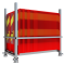 Opbevarings- og transportpalle | til 108 flade paneler | galvaniseret